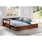Alaterre Furniture Melody Twin to King Extendable Day Bed with Storage, Chestnut AJME1070 - alternate 3